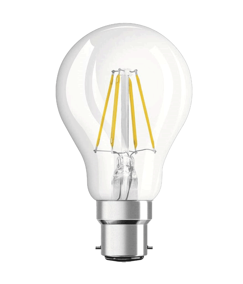 a filament style retro led lightbulb